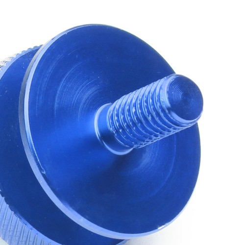 24MM X 28MM ANODIZED BLUE ALUMINUM BUMPER QUICK FASTENER SPIKY STYLE 4PCS/SET - Picture 4 of 5