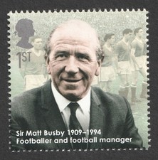 2009 1st Sir Matt Busby, Football. Eminent Britons. UM SG 2973