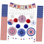 New Listing4th of July Decorations Patriotic Decor Set - 28Pcs Usa Flag Banner, Hanging