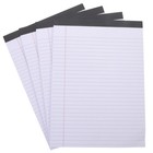 4 Pcs Lined Paper Notebook Stationery Notebooks Pads Desk Notepad