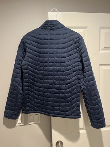 Ben Sherman Quilted Mens Coat Size Large Navy Blue - Picture 3 of 3