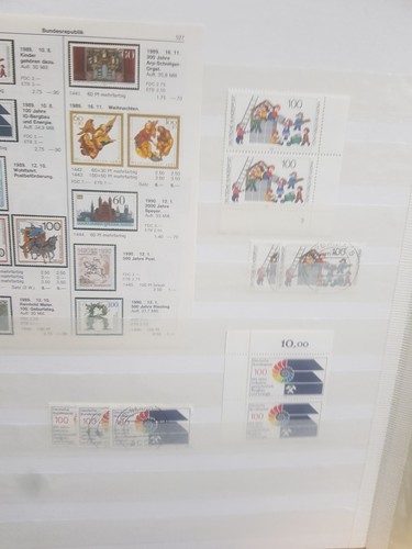 Colección Lagerbuch Alemania Federal estampada y sin fijasellos ** - Imagen 18 de 24