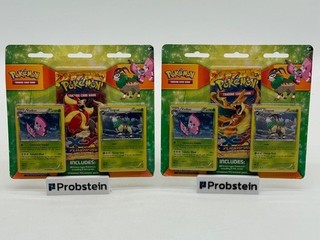 Lot of (2) Pokemon XY Flashfire Single Blister Booster Pack Vivillon & Gogoat