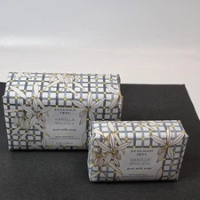 Beekman 1802 Goat Milk Soap Bar Set Of 2 VANILLA WOODS Full Size 9 Oz + 3.5 Oz 