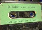 2 PROMO BO RAMSEY AND THE SLIDERS LIVE DEMO FOLK ROCK BLUES CASSETTE