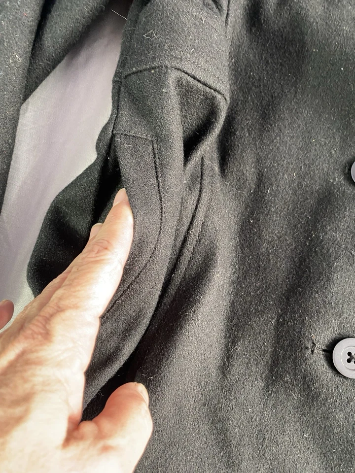 Usado en Excelente Condición Gymboree Largo Negro Vestido Abrigo con Ribete de Piel 6T Niñas Navidad Vacaciones Otoño Foto 3 de 4