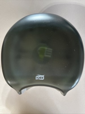 TORK Jumbo Bath Tissue Dispenser for 9'' Rolls, Smoke (TRK66TR) NEW