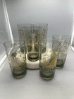 6 VTG Federal Glass Zodiac Highball Glasses Astrology Signs See Description
