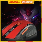2x Mysz bezprzewodowa Biuro Bezprzewodowa mysz bezprzewodowa do komputera PC Laptop Czerwona mysz bezprzewodowa