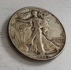 1943-P 50C Silver Walking Liberty Half Dollar - Free Shipping! #4