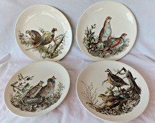 4 vintage GAME BIRD DINNER PLATES Johnson Bro...