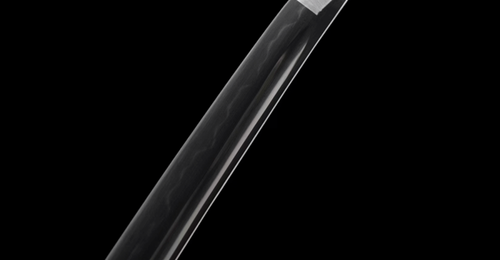 Handmade Japanese Katana T10 Steel Clay Tempered Blade with Red Crackle Lacquere - Picture 9 of 19