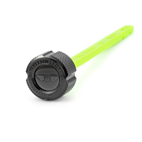 Figurati Designs Magnetic Oil Dipstick Knurled Black #FD01-MAGDSTS-KN-BLK Indian