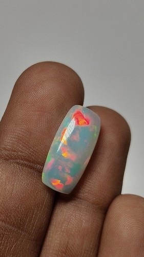 Welo Ethiopian Opal Cushion Shape Cabochon Multi Flashy Fire Loose stone 9x18MM - Picture 13 of 22
