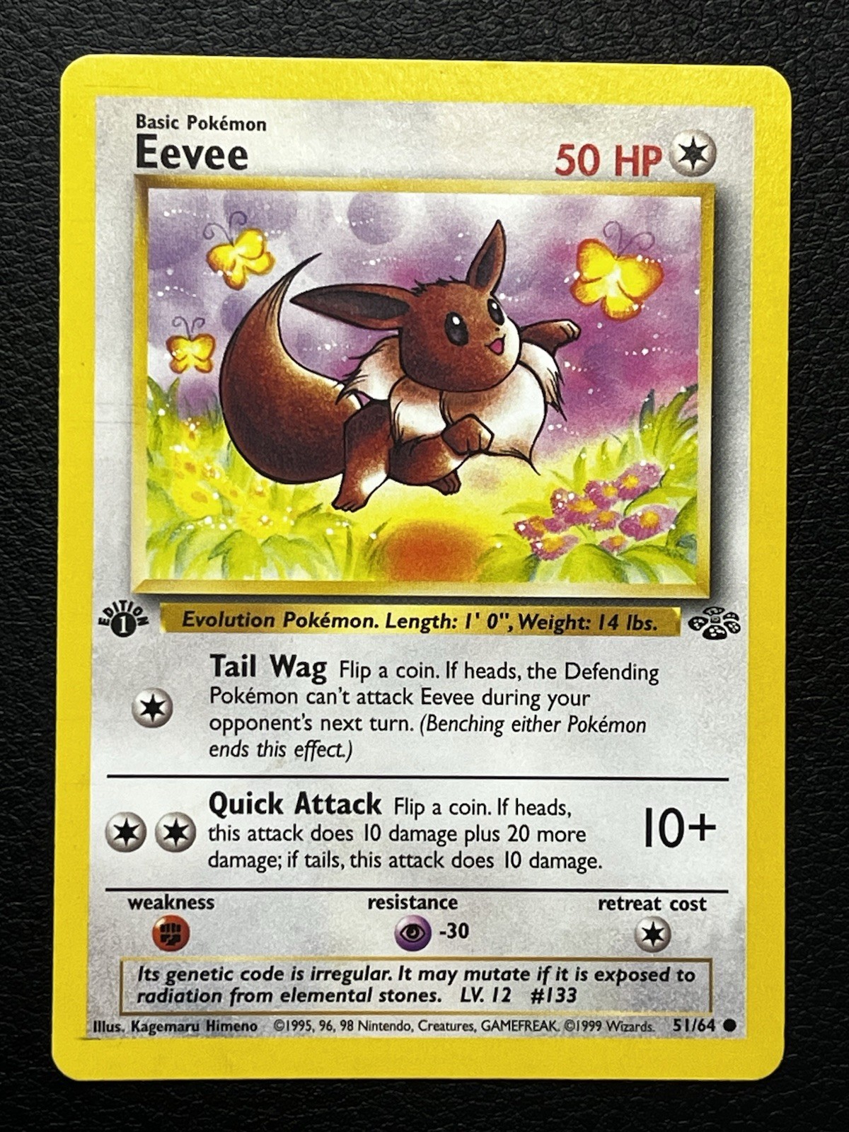 Eevee Jungle 51/64 Common Regular 1st Edition Basic - NM