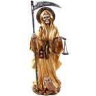 Day of the Dead Gold Santa Muerte Figurine