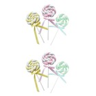  6 Stück Showcase Lutscher Kuchen Decor Lutscherförmige Foto Requisiten