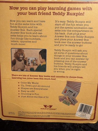 Caja de respuestas Teddy Ruxpin 1988 vintage, 6 libros y 5 cintas de casete - Imagen 22 de 23