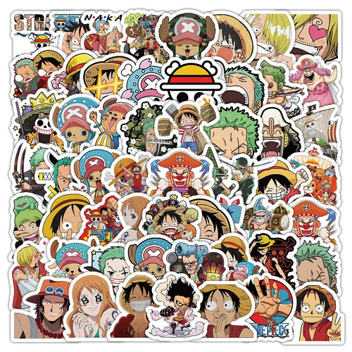 10/50/100 STCK. Cool One Piece Anime Cartoon Aufkleber Abziehbilder für Kinder Zum Selbermachen Laptop - Bild 7 von 24