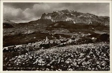 Cortina, Italy & Tofane Original Vintage Real Photo Postcard RPPC
