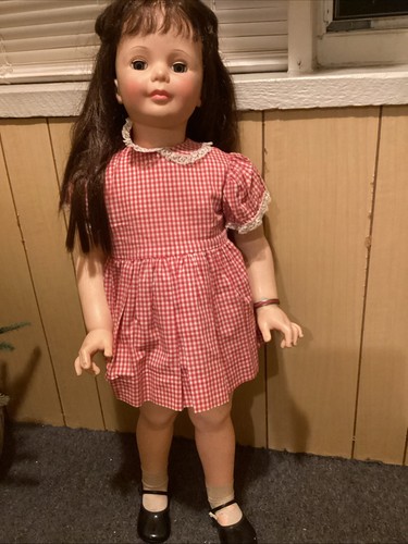 Vintage Patti Playpal Puppe Ideal In OVP Brünette Kunststoff G-35