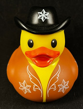 Cowboy Duck - Wubby Ducky - Rubber Duck - Approx 2.5" Tall - Red Dirt Ducky