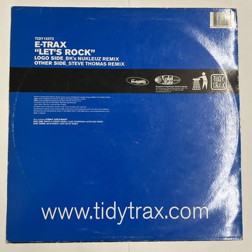 E-Trax – Let's Rock DISC TWO - Tidy Trax 12" Vinyl 2001 UK Hard House TIDY155T2 - Picture 2 of 6