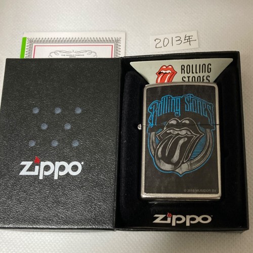 Zippo Zippo Rolling Stones Logo Street Chrome Top Zustand mit Box 2013
