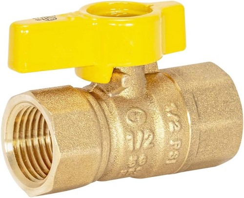 Válvula de cierre de gas de 1/2 pulgada de alto rendimiento - construcción de latón 175 PSI - Imagen 3 de 8