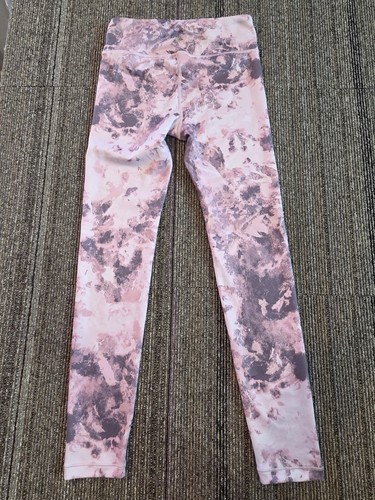 Athleta Girls High Rise Chit-Chat Pink Marbled Pants Pink, Size XL/14 - Picture 4 of 8