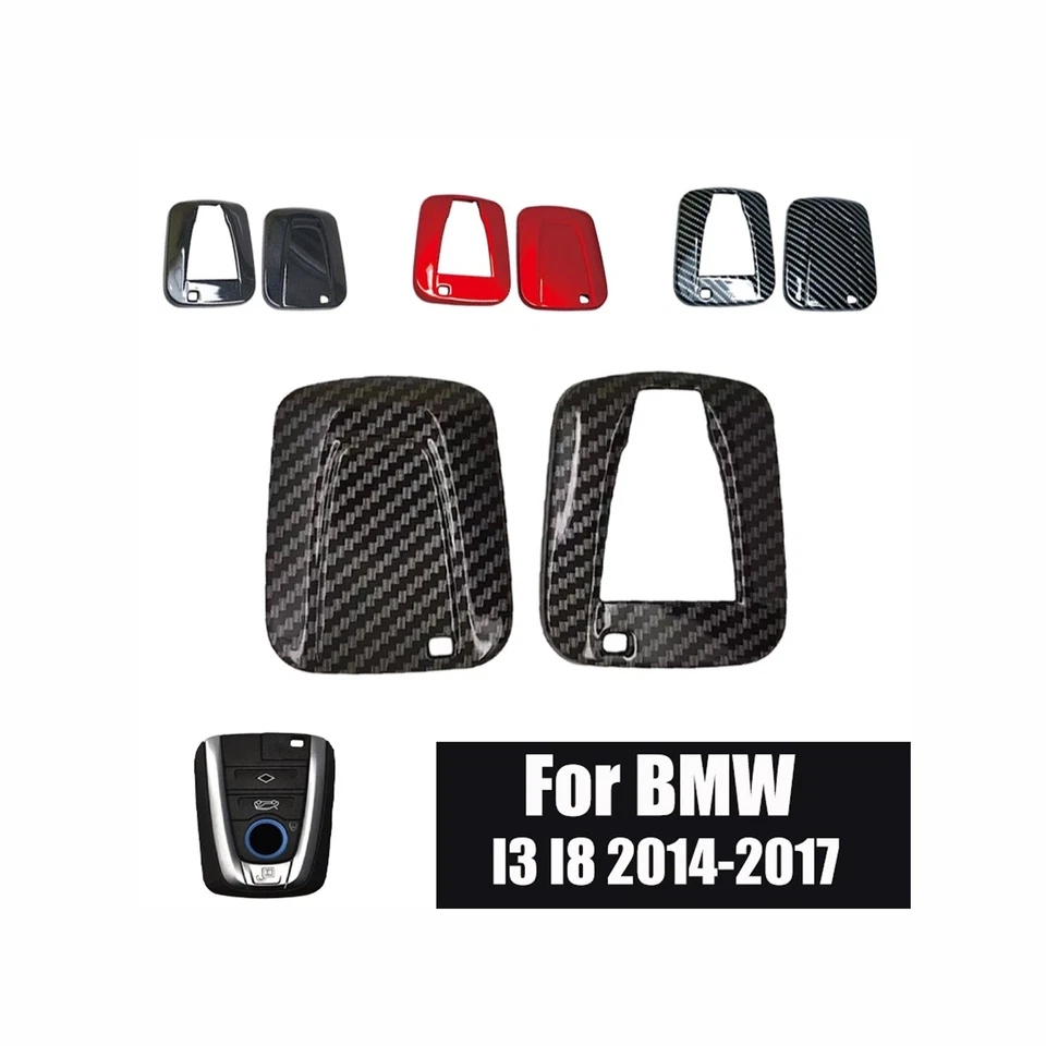 ABS Car Remote Smart Key shell Fob Case Cover Holder Bag For BMW I8 2014-2017 YZ Foto 2 de 4