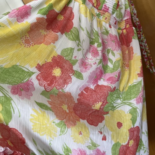 Abito Aeropostale Floreale Halter Medio Estivo Colori Agrumi Ragazza LEGGI vedi foto - Foto 4 di 11