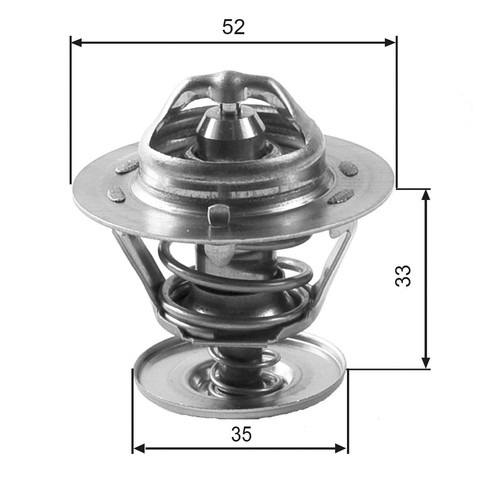 Coolant Thermostat fits MAZDA TRIBUTE EP 2.0 00 to 08 YF Gates YF0915171 Quality - Picture 2 of 2