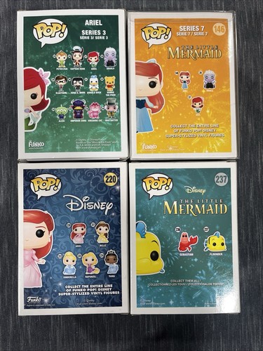 (4) Funko Pop Disney La Sirenita Lote - Ariel 27, 146, 220, Platija 237 - Imagen 7 de 20