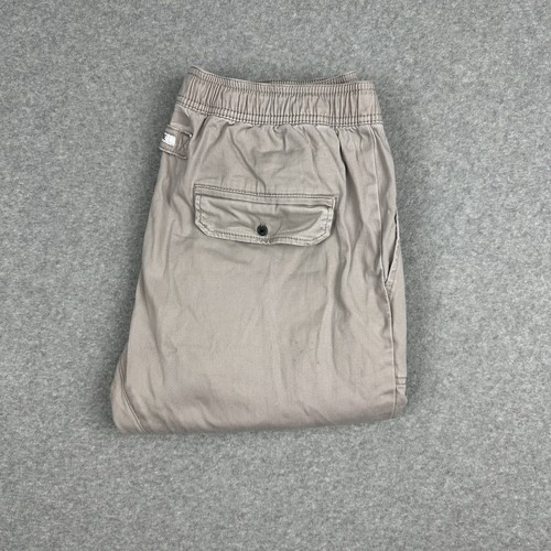 Zanerobe Men's Cuffed Jogger Chino Pants Size 2XL W34" Beige Stretch Waist - Afbeelding 3 van 12
