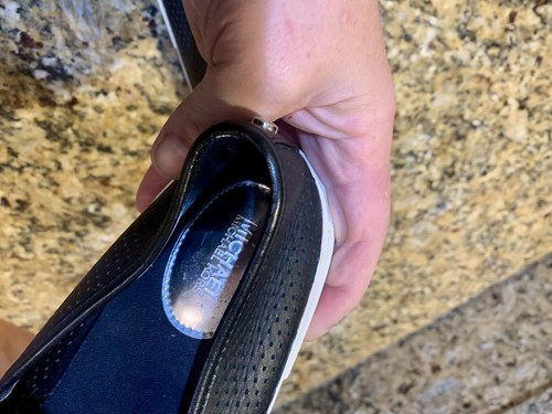 Sneaker MICHAEL Michael Kors Keaton nere slip on MK LOGO pelle boerum taglia 8,5 M - Foto 14 di 14