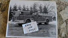 PAIR original 8x10 Maxim factory fire truck photos Central Islip New York 1960s