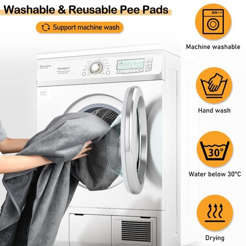 2 Packs Extra Large Reusable Dog Mat for Floor, Non-Slip Washable Pee Pads fo... - Picture 5 of 6