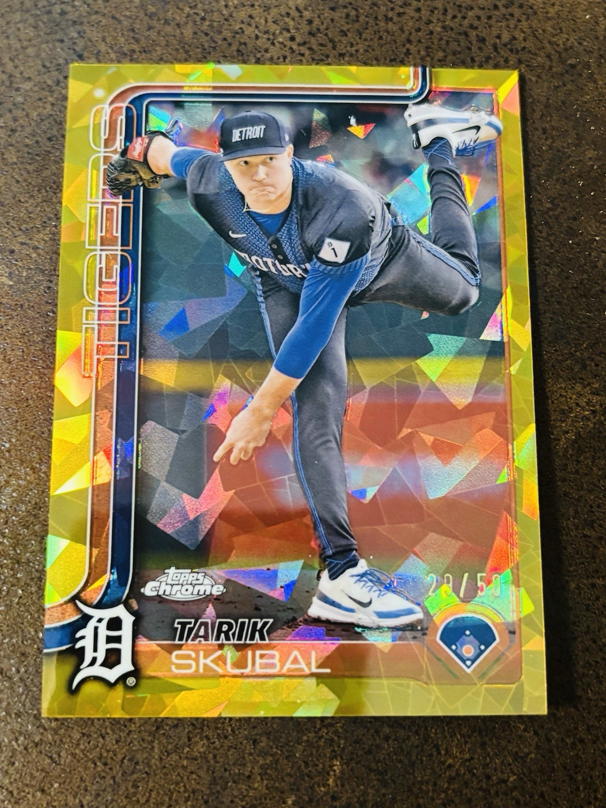2025 Topps Chrome Sapphire Gold /50 Tarik Skubal Detroit Tigers