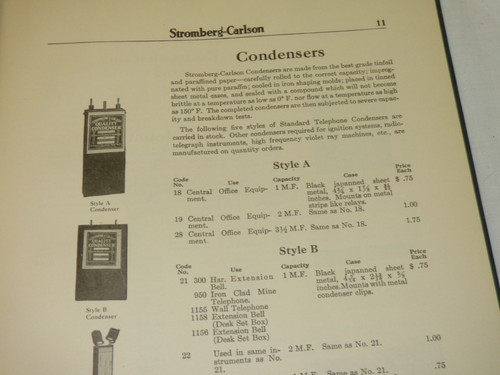 Vtg 1927 STROMBERG CARLSON Telephone Radio Switchboard & Supplies CATALOG Old - Picture 22 of 22