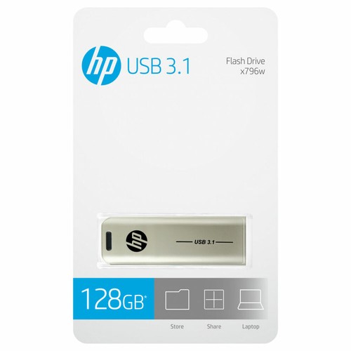 USB Pendrive HP x796w Silberfarben 128 GB - Bild 4 von 4