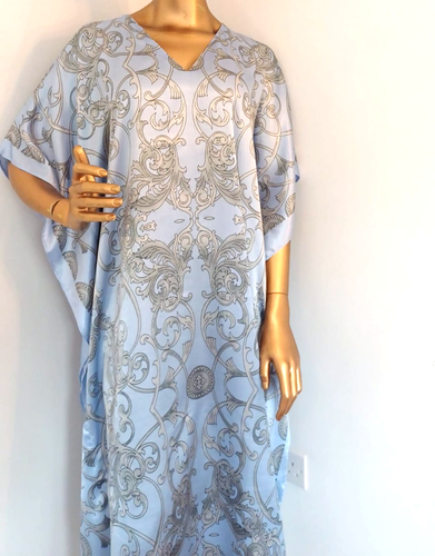 Women Kaftan causal loungewear holiday nightie Winlar dress soft silky one size - Picture 143 of 153