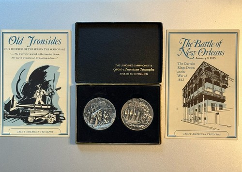 The Longines Symphonette Great American Triumphs Coin Set Battle of NO/Ironsides