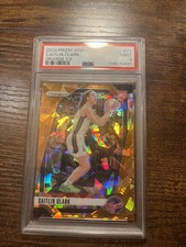 2024 Panini Prizm WNBA Caitlin Clark #22 Orange Ice Prizm PSA 9