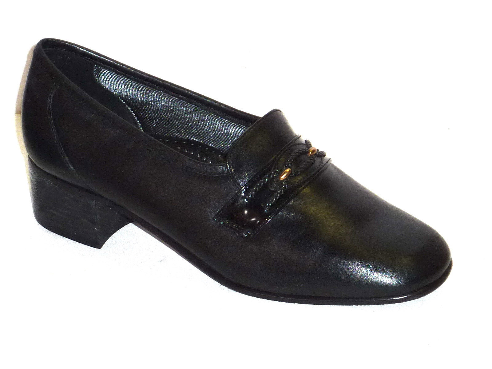 SCARPE VITELLO DONNA PELLE DI VITELLO SCARPE NERO TACCO BASSO MODA CALDA & COMODA n. 38 4ed1b6 SCARPE VITELLO DONNA PELLE DI VITELLO SCARPE NERO TACCO BASSO MODA CALDA & COMODA n. 38 4ed1b6