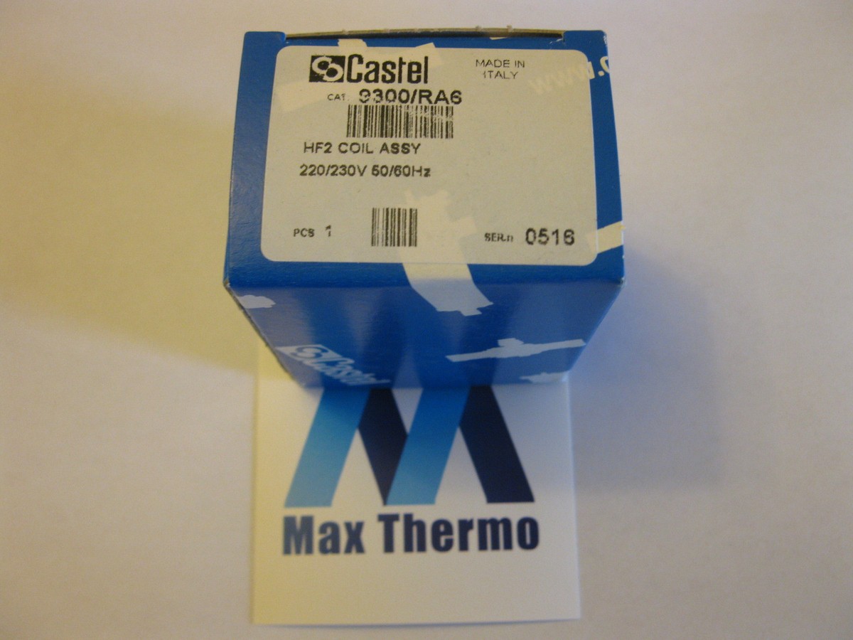 Castel HF2 Magnetventil Spule 9300/RA6 RA7 Ersetzt HM2 9100/RA6