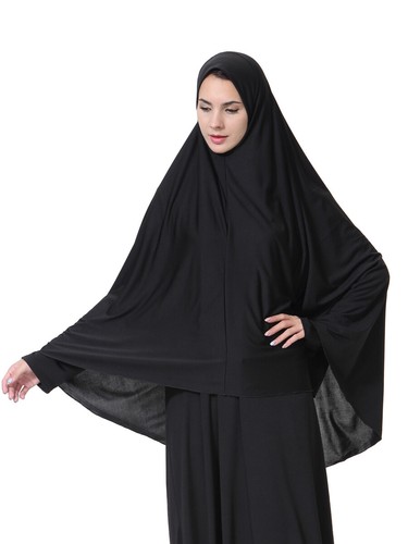 Women Muslim Long Khimar Hijab Overhead Niqab Prayer Caftan Islamic Burqa Abaya - Picture 139 of 179