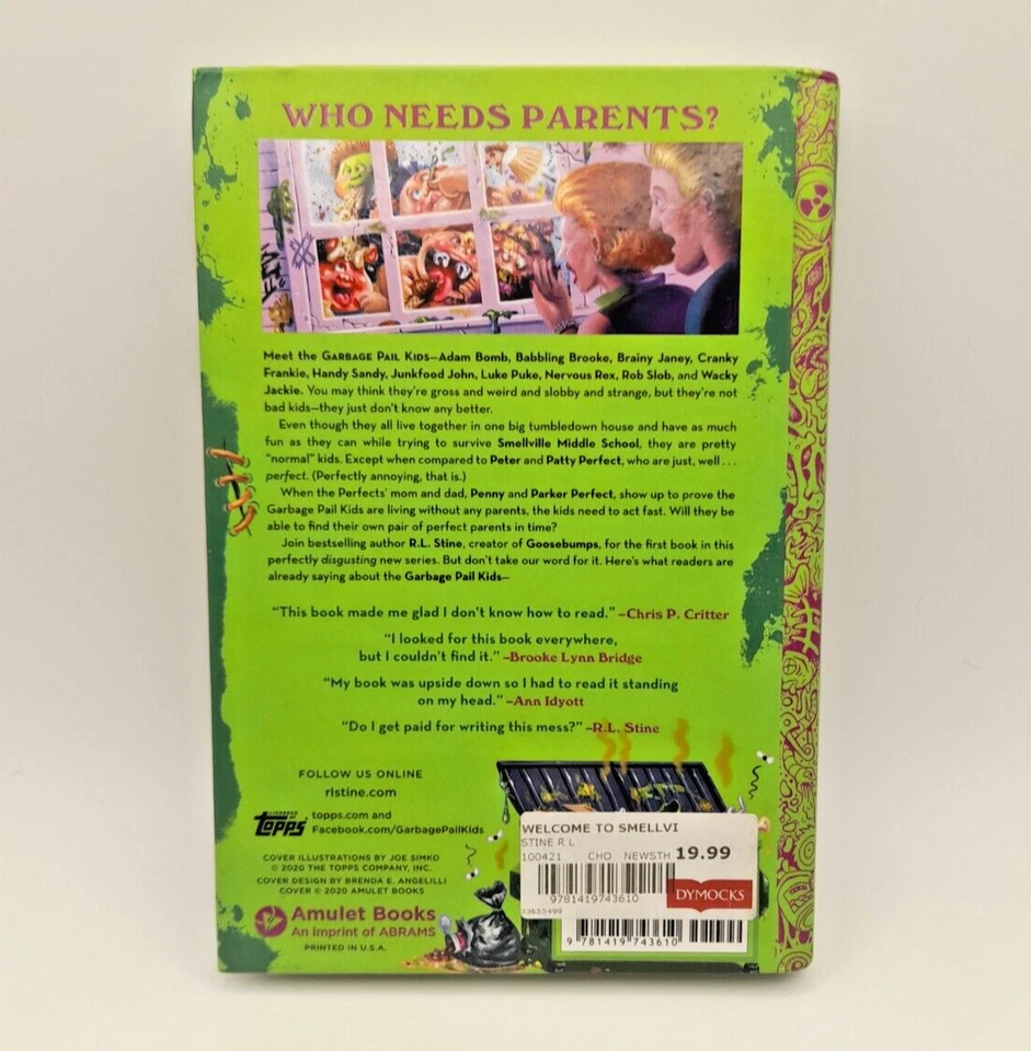Garbage Pail Kids Welcome to Smellville Hardcover Book 1 by R.L. Stine 2020 - image 2 of 4