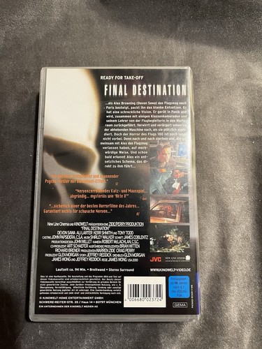Film, VHS-Kassette, Final Destination, FSK 16, 94 Min., gebraucht - Bild 2 von 4