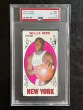 1969 Topps Willis Reed Rookie #60 PSA 6 ***PERFECT CENTERING*GREAT EYE APPEAL***